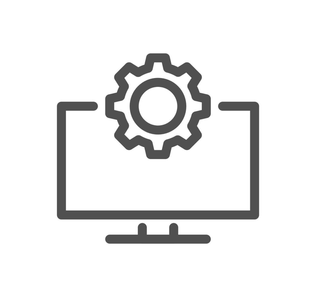 Setting and controls related icon outline and linear vector. vector