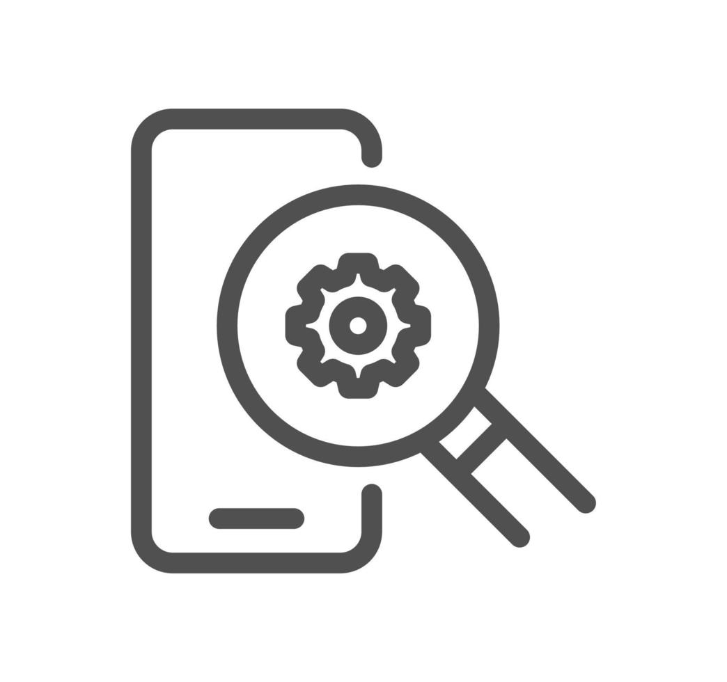 Setting and controls related icon outline and linear vector. vector