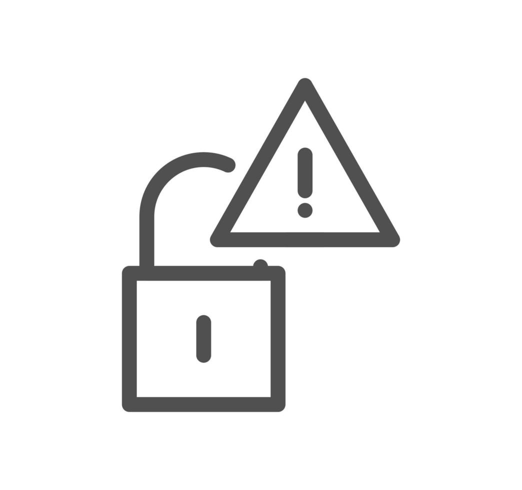 Locks related icon outline and linear vector. vector