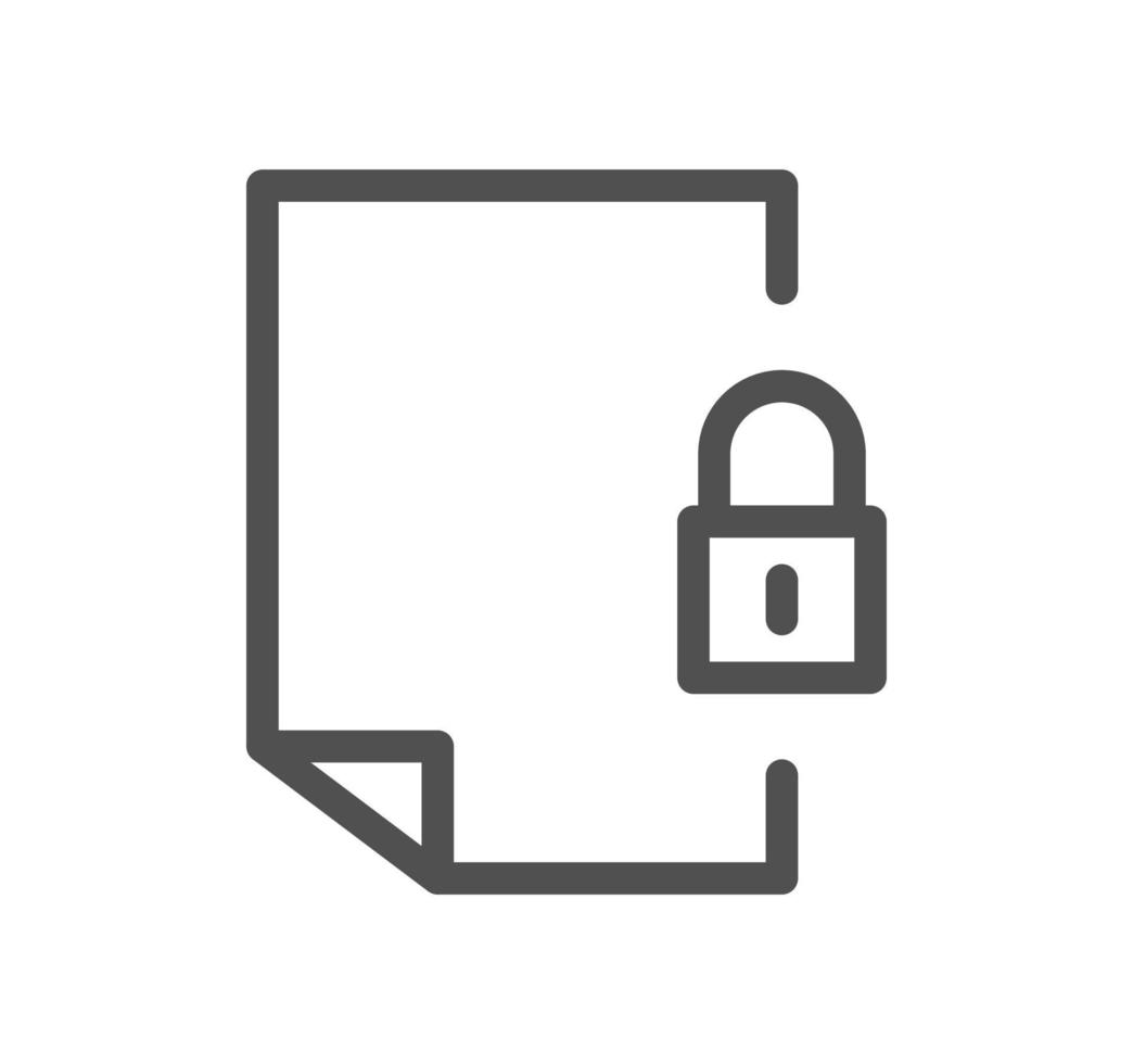 Locks related icon outline and linear vector. vector