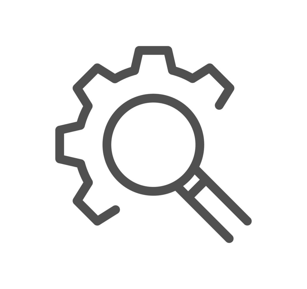 Setting and controls related icon outline and linear vector. vector