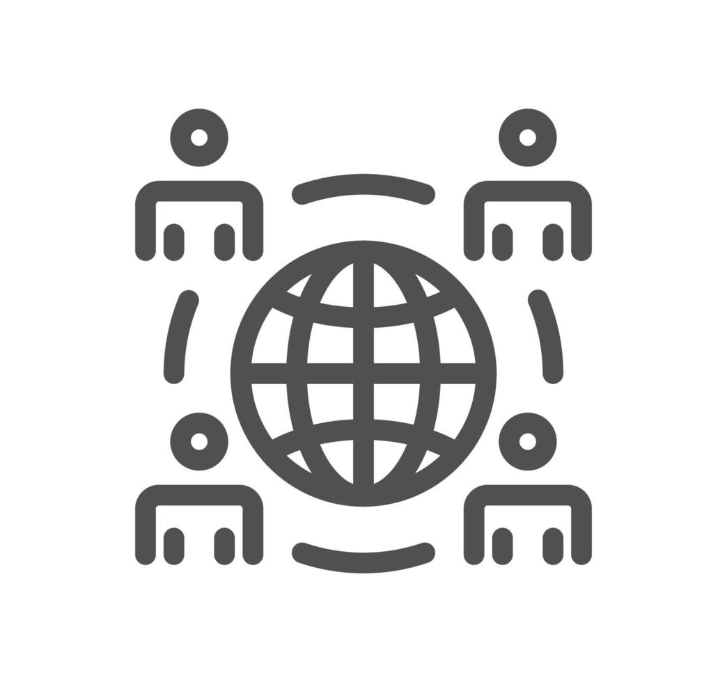 Core values related icon outline and linear vector. vector