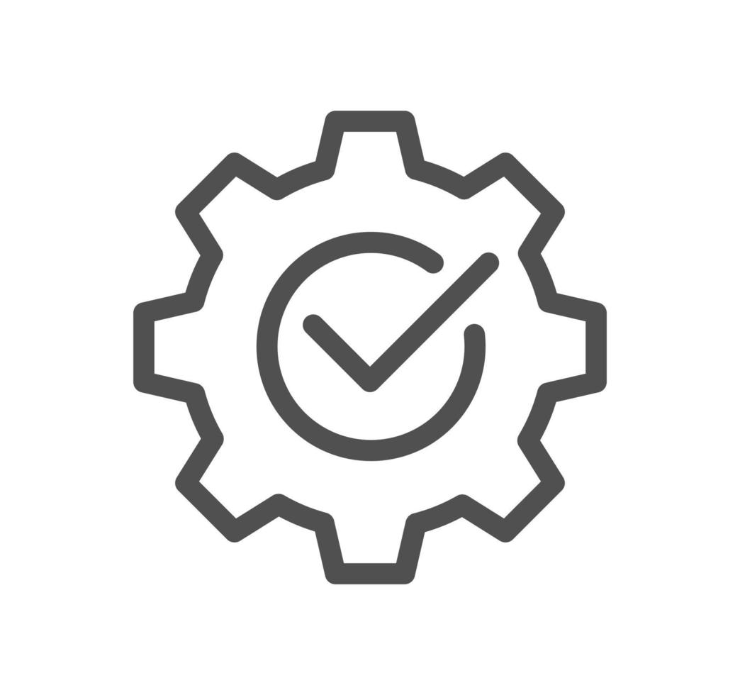 Robotic process automation related icon outline and linear vector. vector