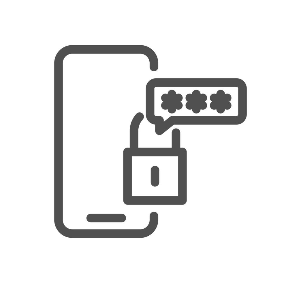 Locks related icon outline and linear vector. vector