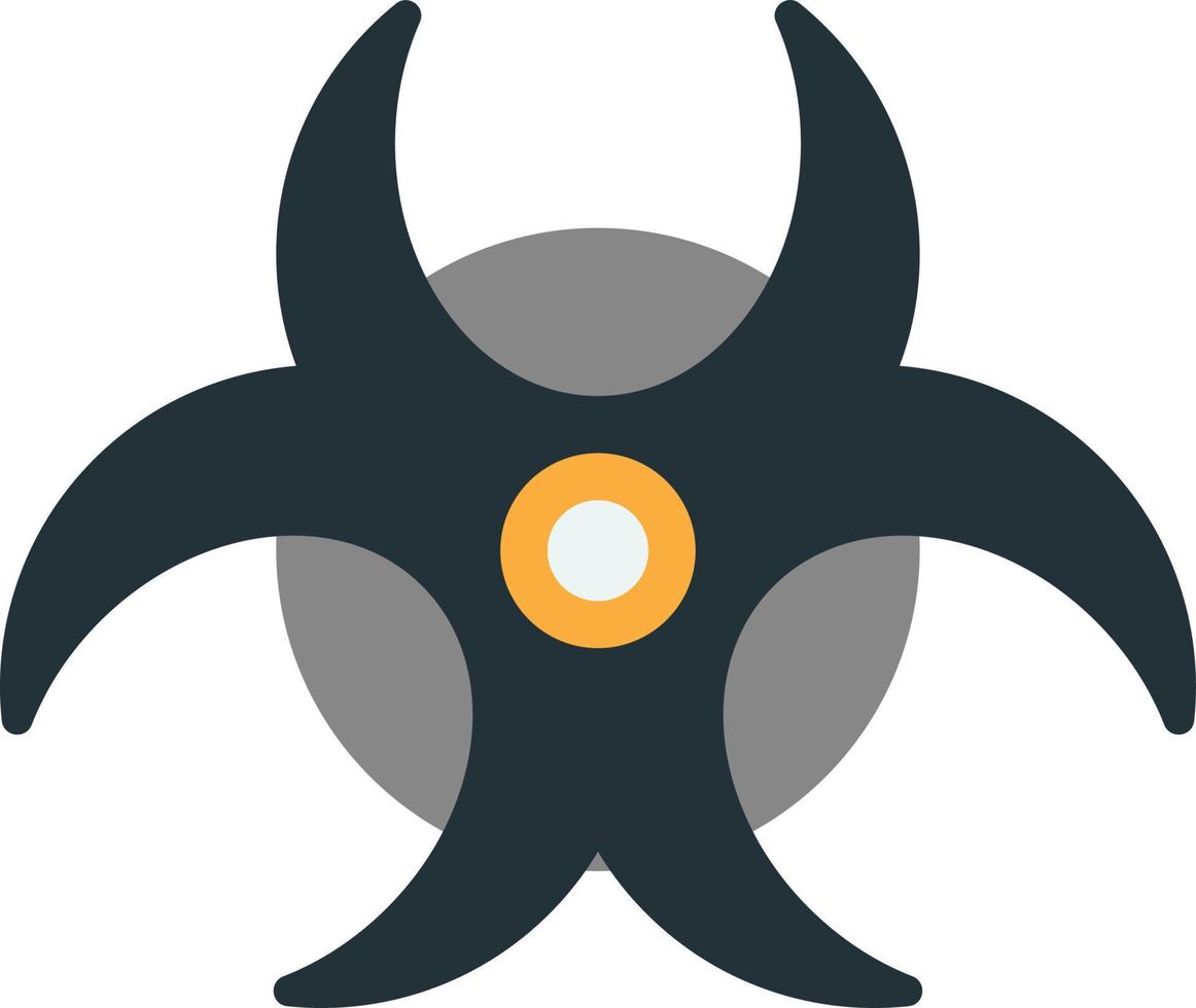 biological weapon symbol illustration in minimal style vector
