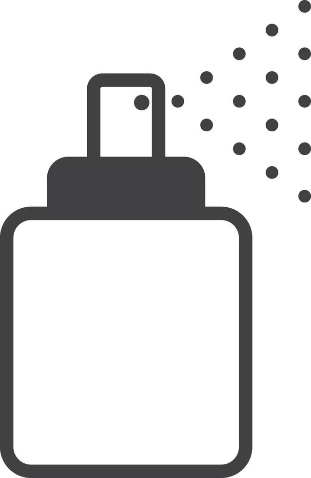 alcohol spray bottle illustration in minimal style vector
