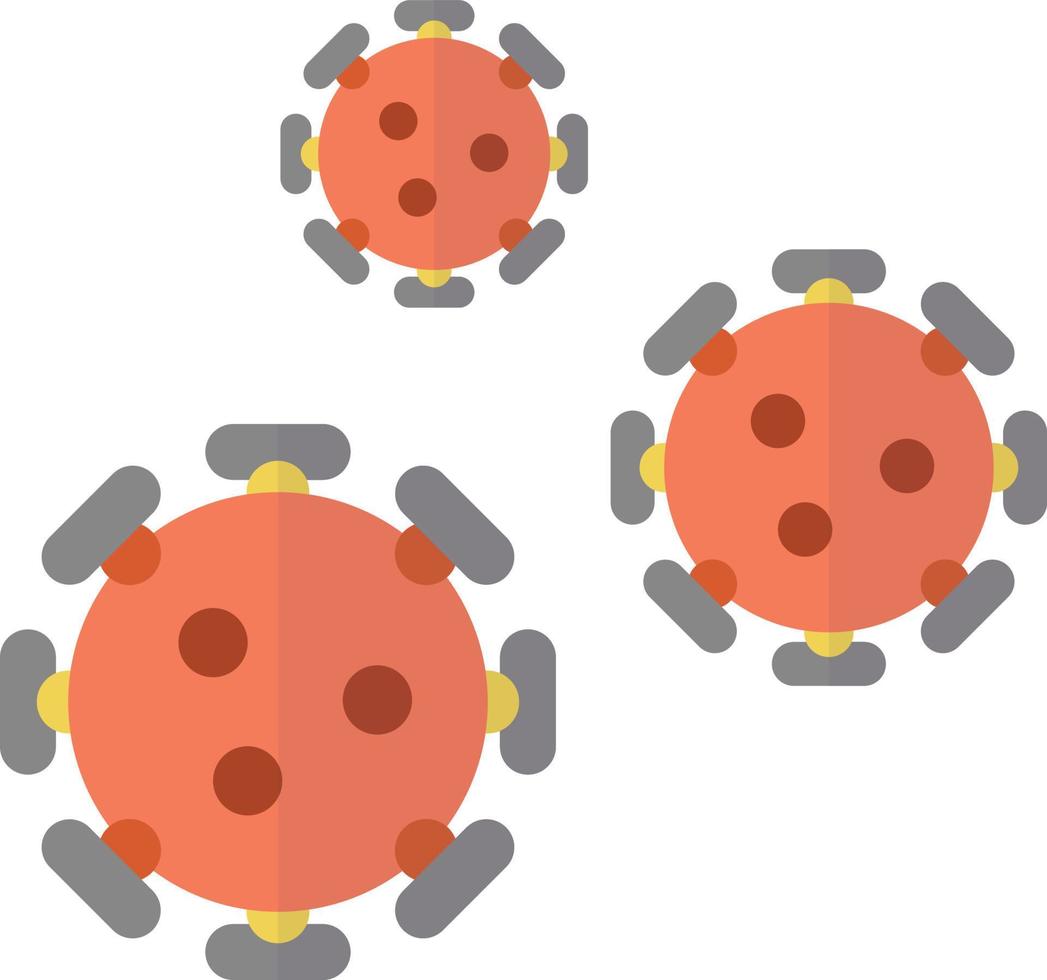 ilustración de virus en estilo minimalista vector