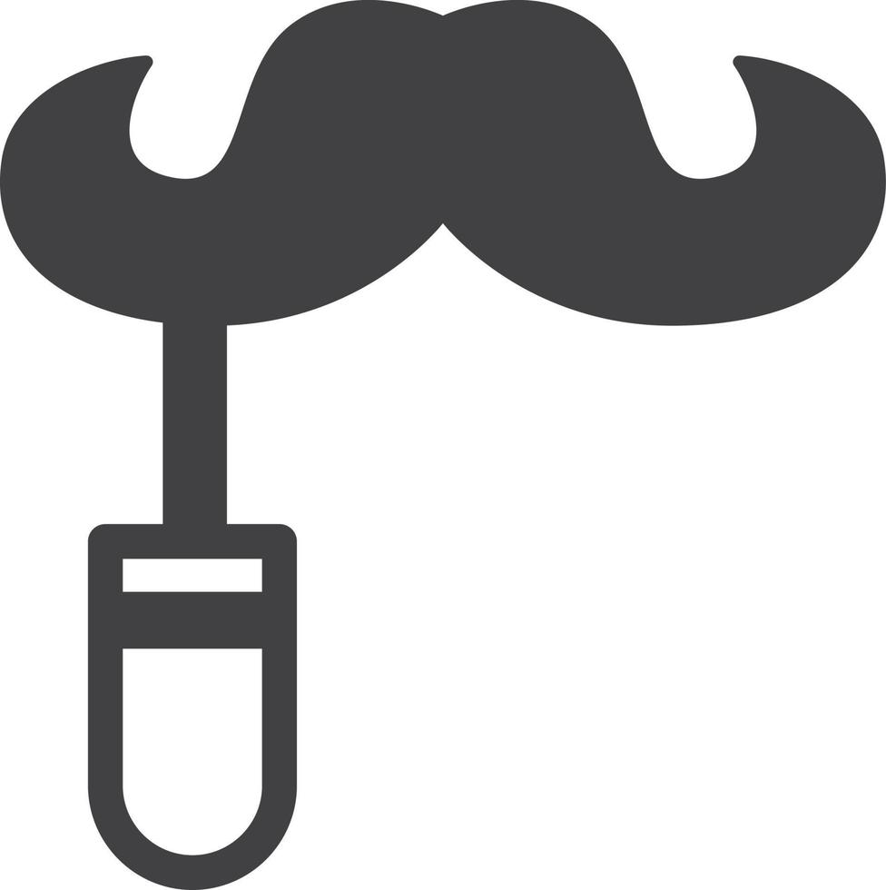 ilustración de bigote falso en estilo minimalista vector