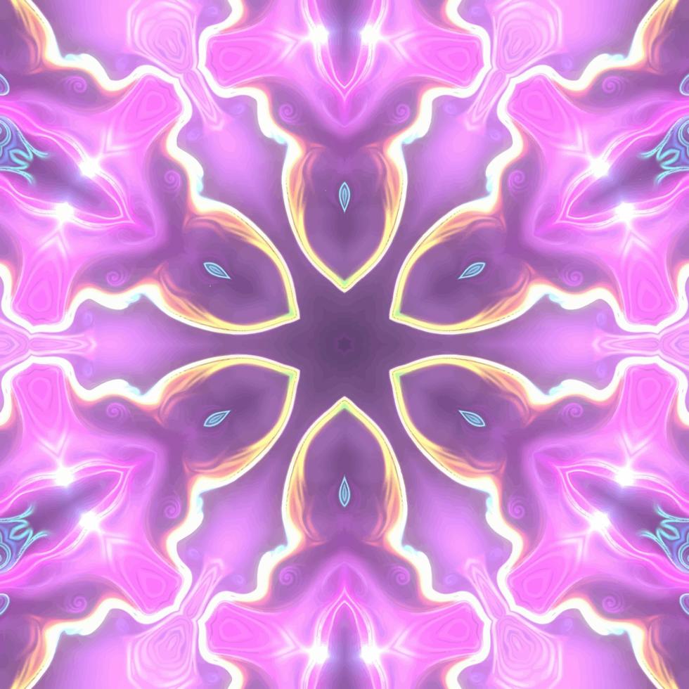 Abstract kaleidoscope background. Beautiful kaleidoscope seamless pattern. Multicolor mosaic texture. Seamless kaleidoscope texture. Unique kaleidoscope design vector