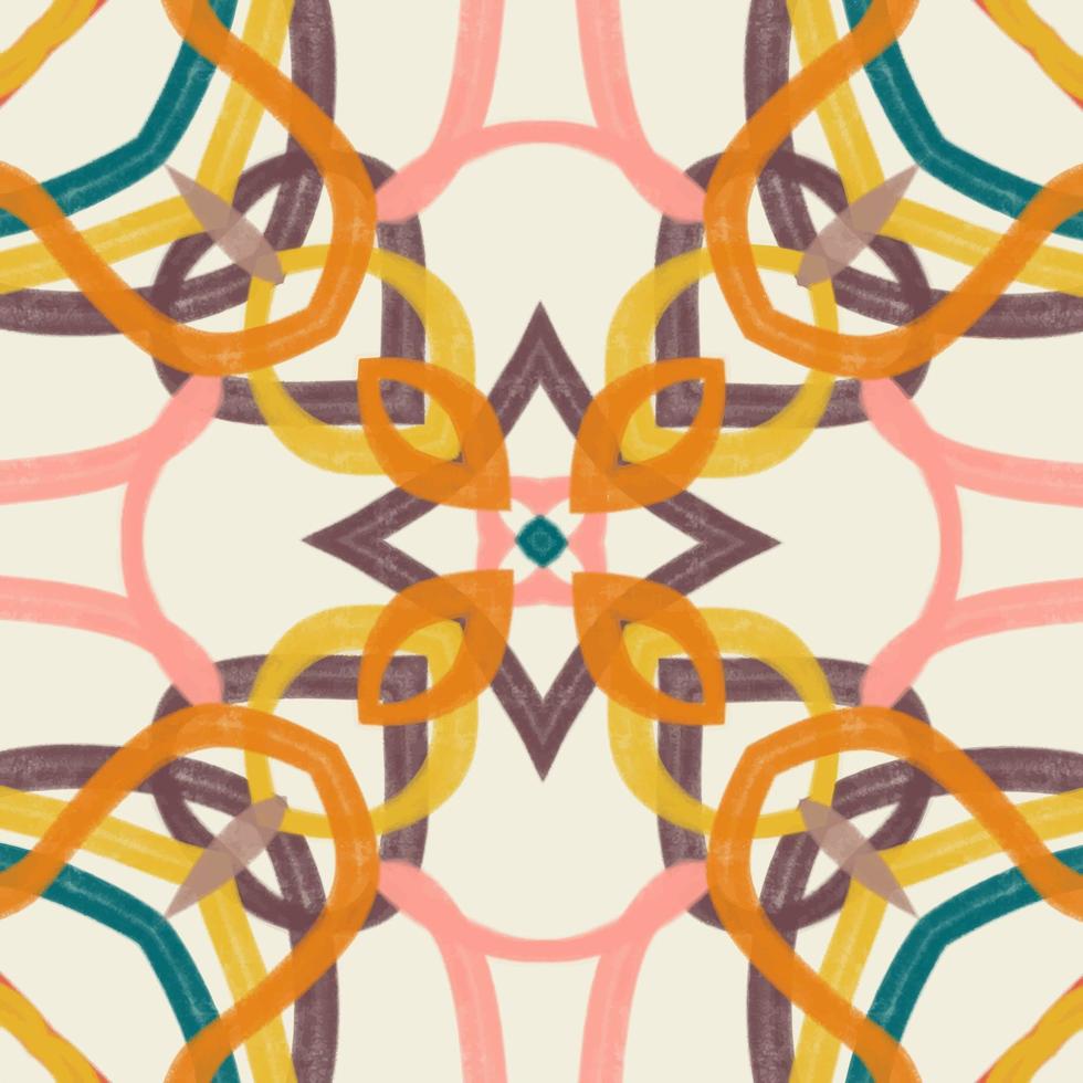 Abstract kaleidoscope background. Beautiful kaleidoscope seamless pattern. Multicolor mosaic texture. Seamless kaleidoscope texture. Unique kaleidoscope design vector