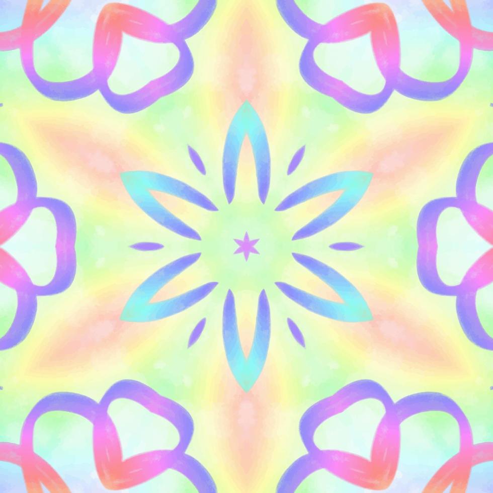 Abstract kaleidoscope background. Beautiful kaleidoscope seamless pattern. Multicolor mosaic texture. Seamless kaleidoscope texture. Unique kaleidoscope design vector