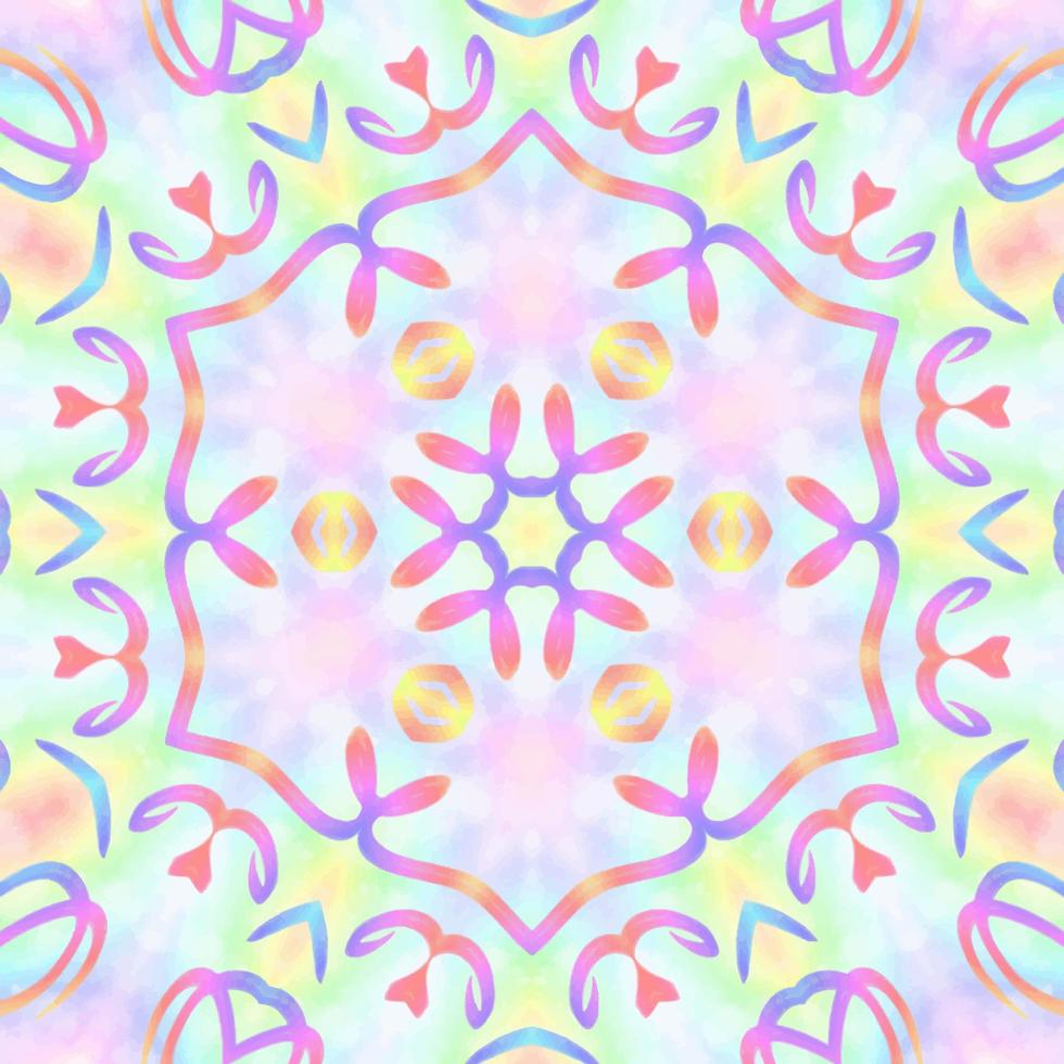 Abstract kaleidoscope background. Beautiful kaleidoscope seamless pattern. Multicolor mosaic texture. Seamless kaleidoscope texture. Unique kaleidoscope design vector