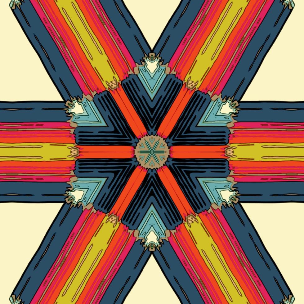 Abstract kaleidoscope background. Beautiful kaleidoscope seamless pattern. Multicolor mosaic texture. Seamless kaleidoscope texture. Unique kaleidoscope design vector