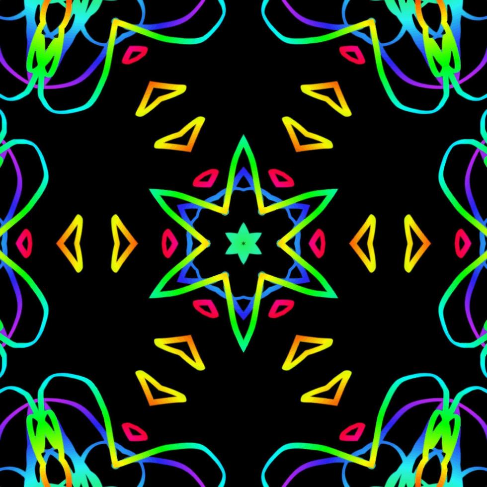 Abstract kaleidoscope background. Beautiful kaleidoscope seamless pattern. Multicolor mosaic texture. Seamless kaleidoscope texture. Unique kaleidoscope design vector