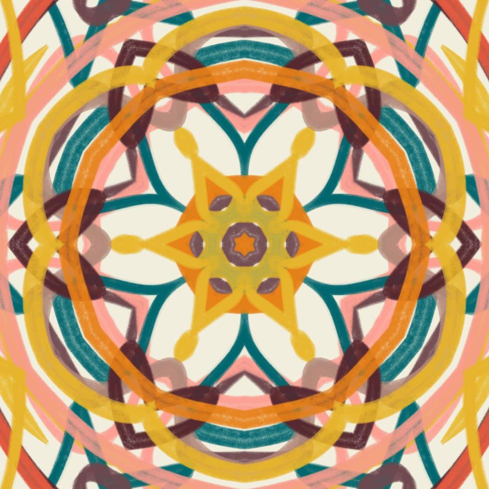 Abstract kaleidoscope background. Beautiful kaleidoscope seamless pattern. Multicolor mosaic texture. Seamless kaleidoscope texture. Unique kaleidoscope design vector