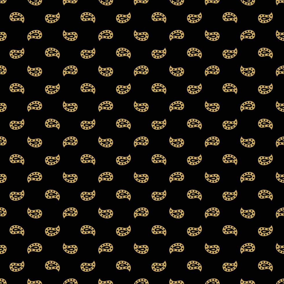 Abstract background. Vector art with gold on black. Design seamless pattern for textile, web and invitation card