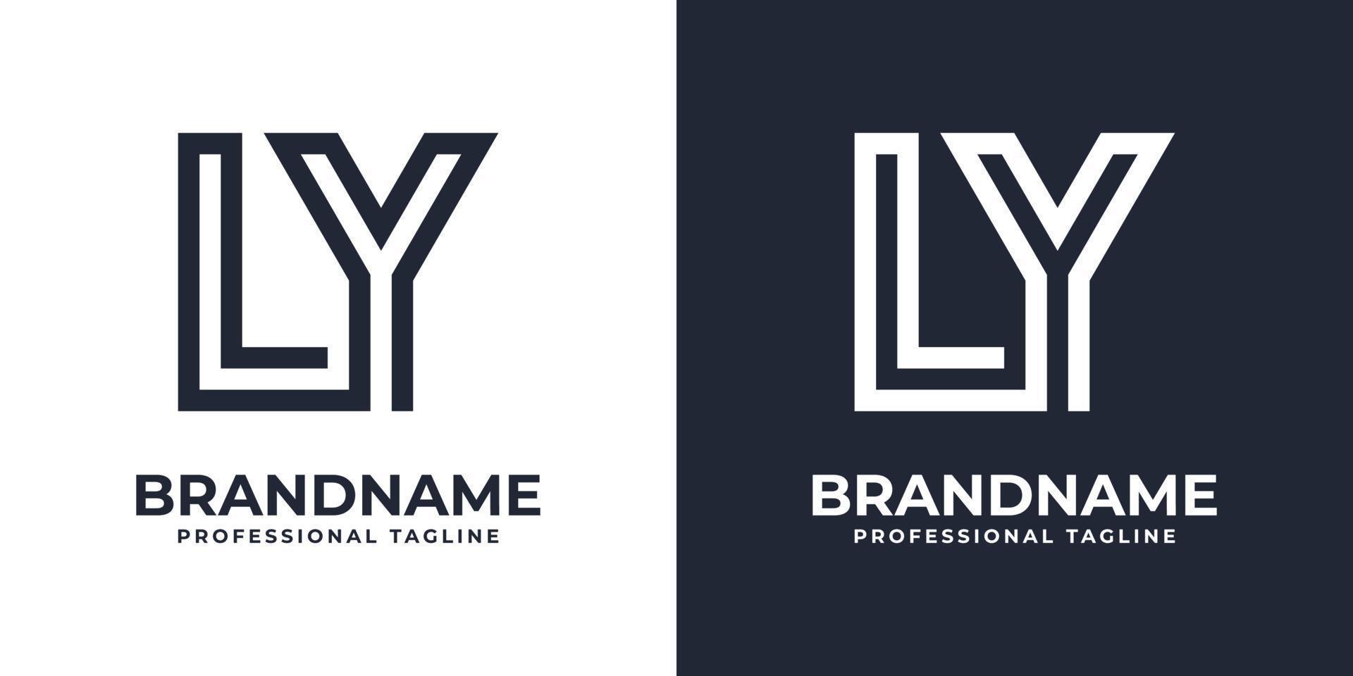 Premium Vector  Collection letter ly or yl monogram logo design