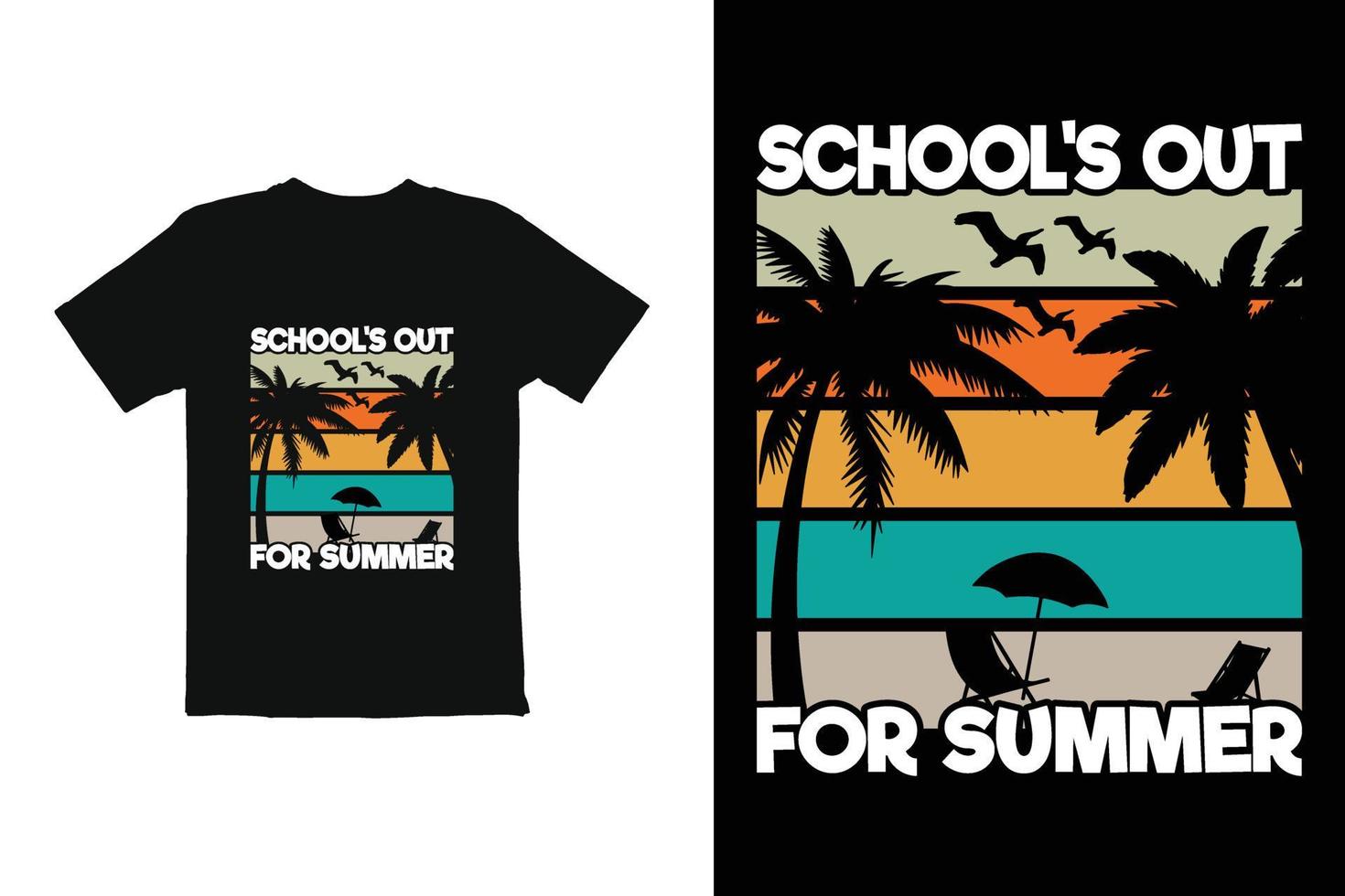 diseño de camisetas de verano, estampado gráfico de camisetas de verano vector