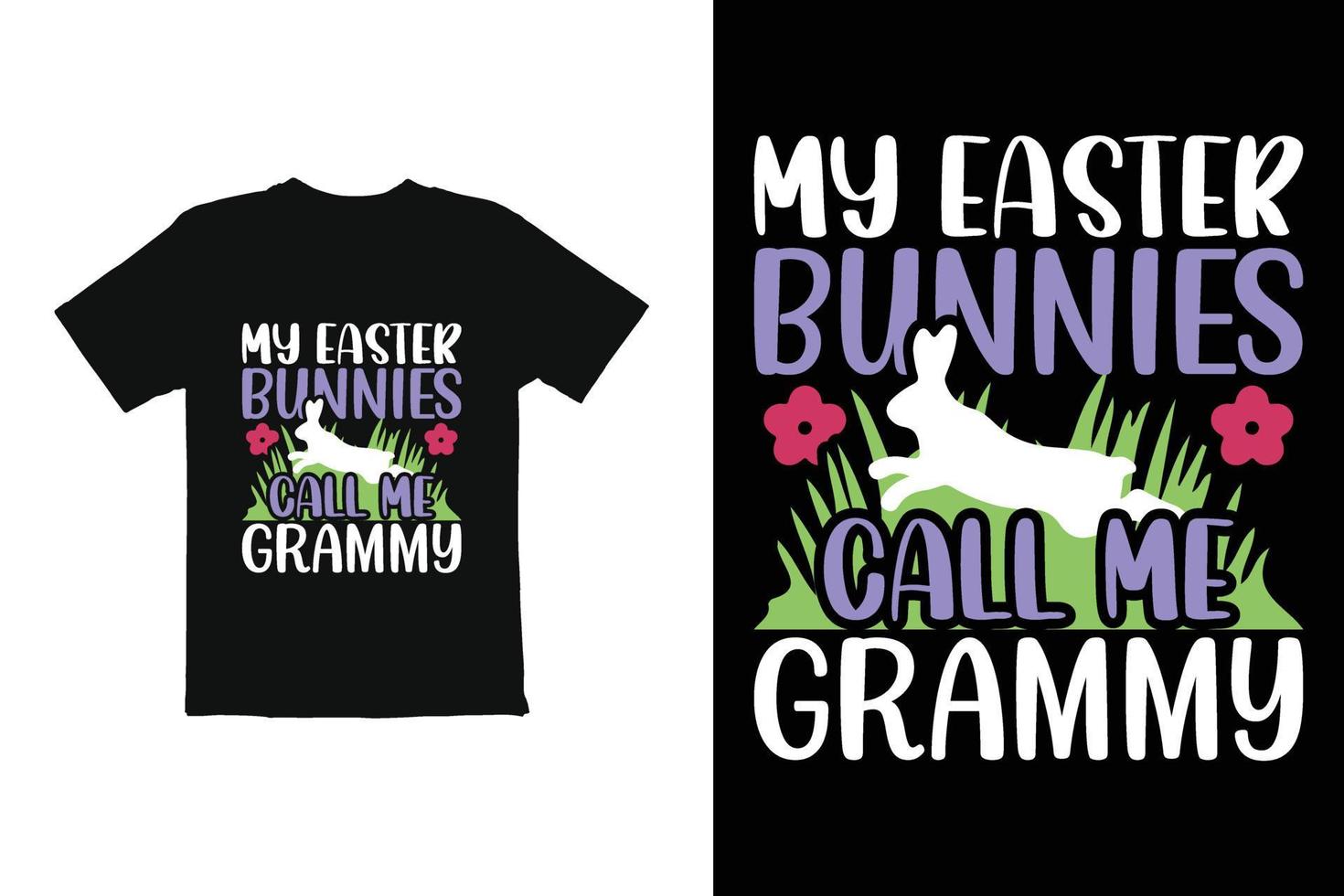 Easter day t shirt design. Easter bunny t shirt graphics vector