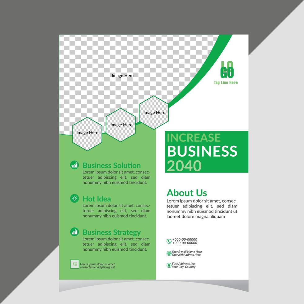 Corporate Business Flyer Template vector