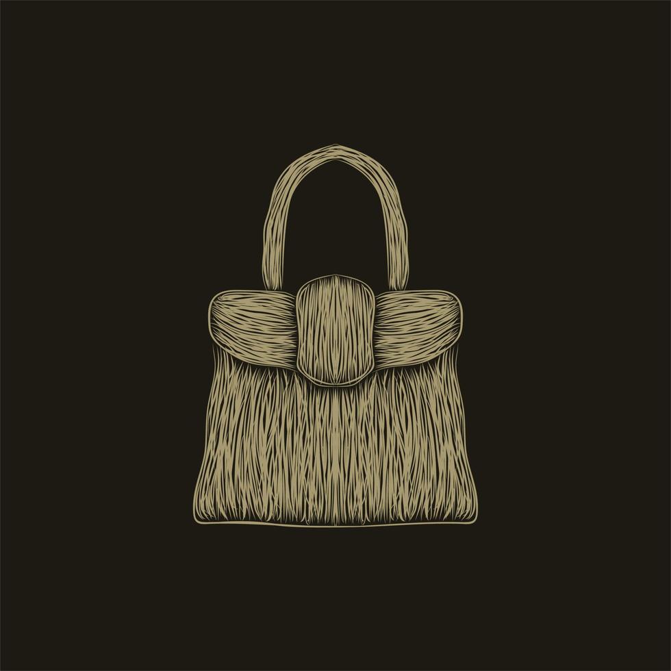 woman bag fashion illustration artwork design vector
