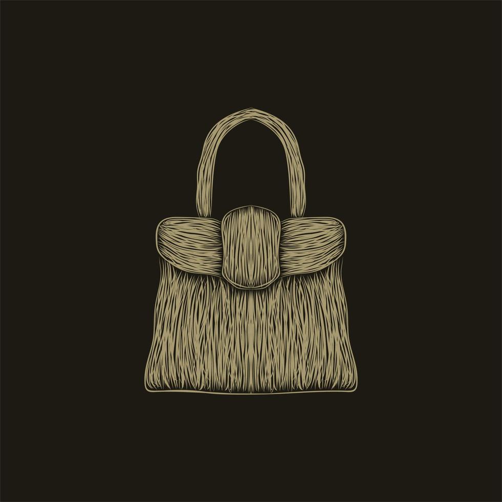 bolso de mujer moda ilustración ilustraciones diseño vector