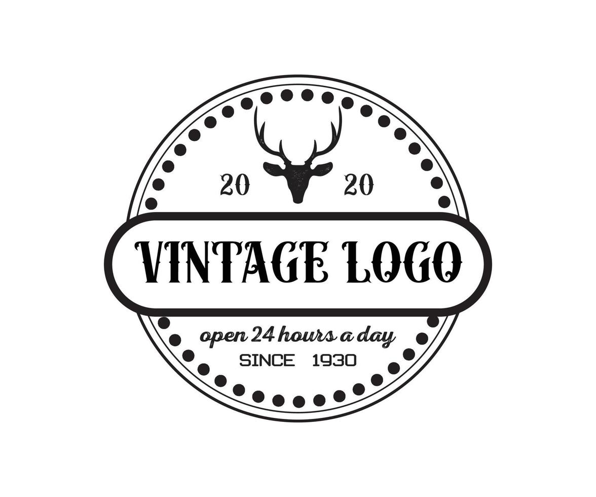 Retro Vintage Insignias or Logotypes vector