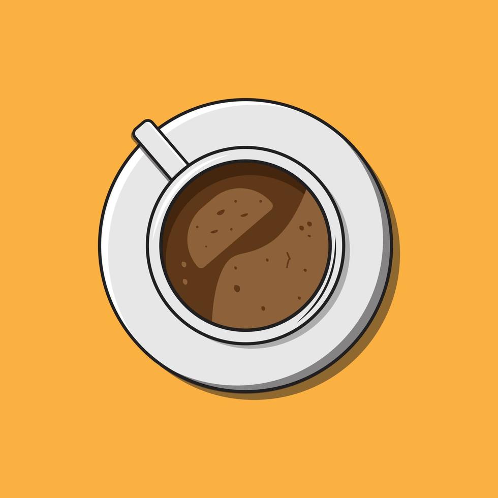 Coffee Cup cartoon  Vector Illustration for Cafe Designs