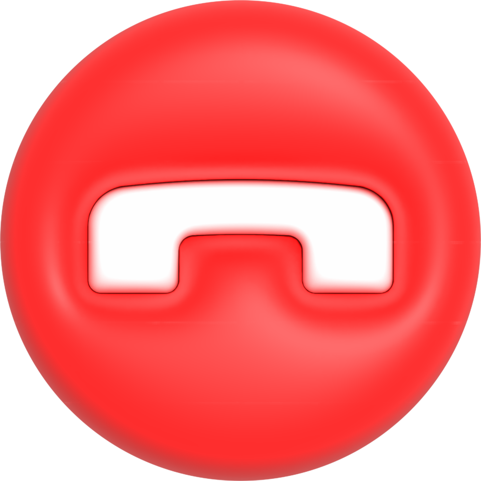 Realistic Phone Call button, Hotline and Call center icon, Customer support service 3D rendering png