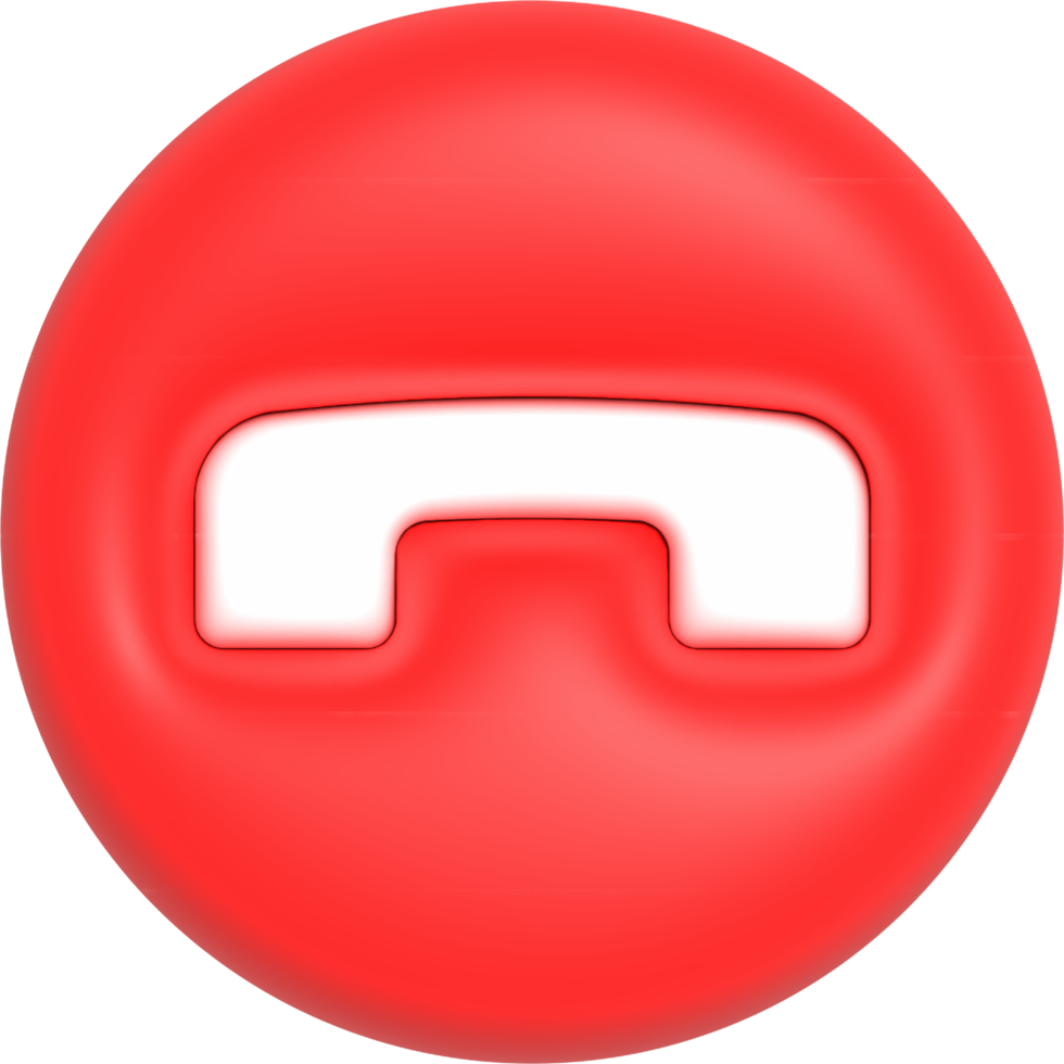 Realistic Phone Call button, Hotline and Call center icon, Customer support service 3D rendering png