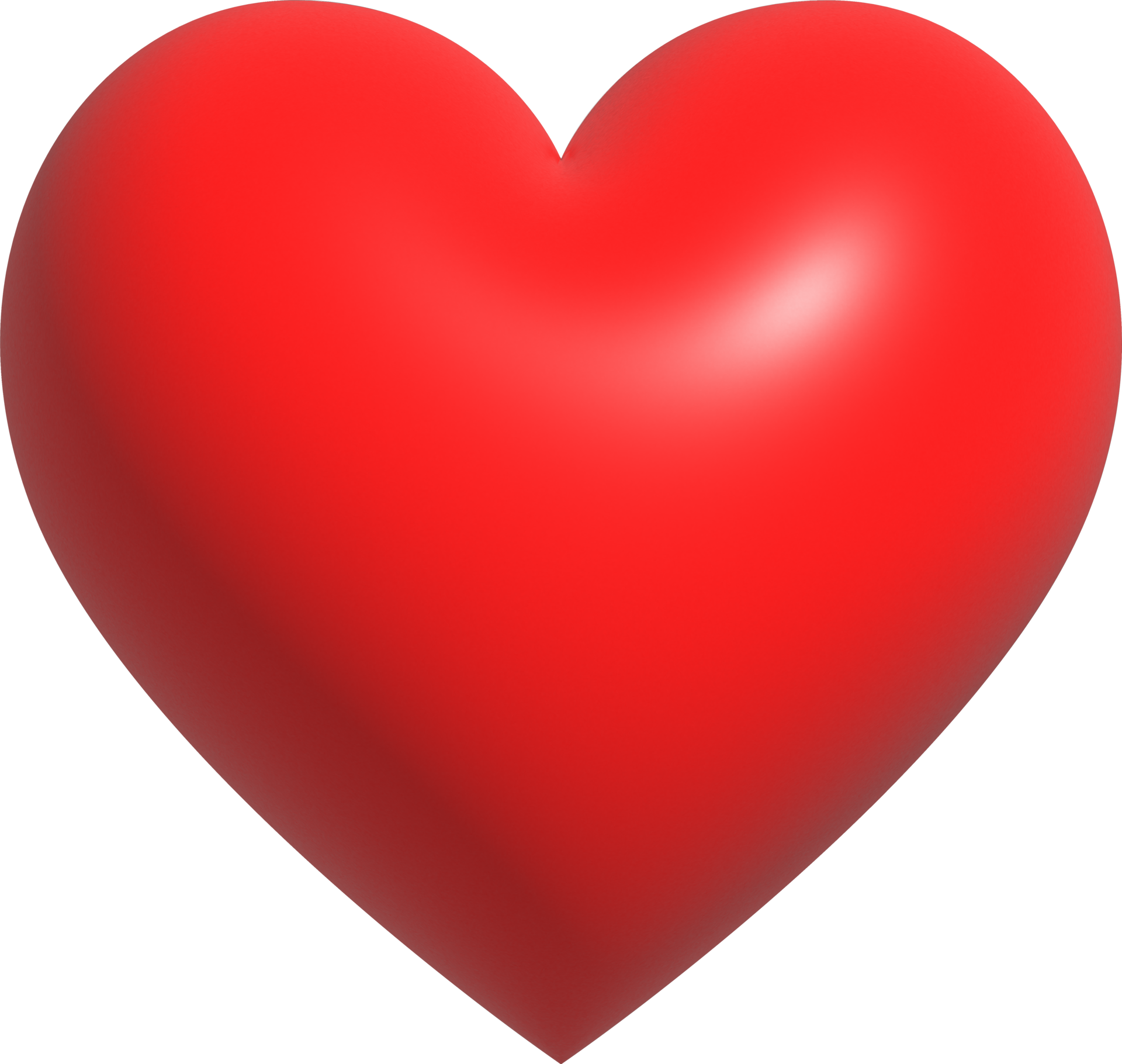 Red Heart Shape Icon Like Or Love Symbol For Valentine s Day 3D 