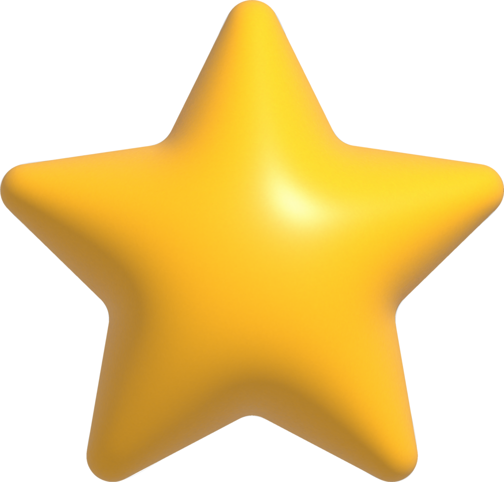 3d star pngs para download gratuito