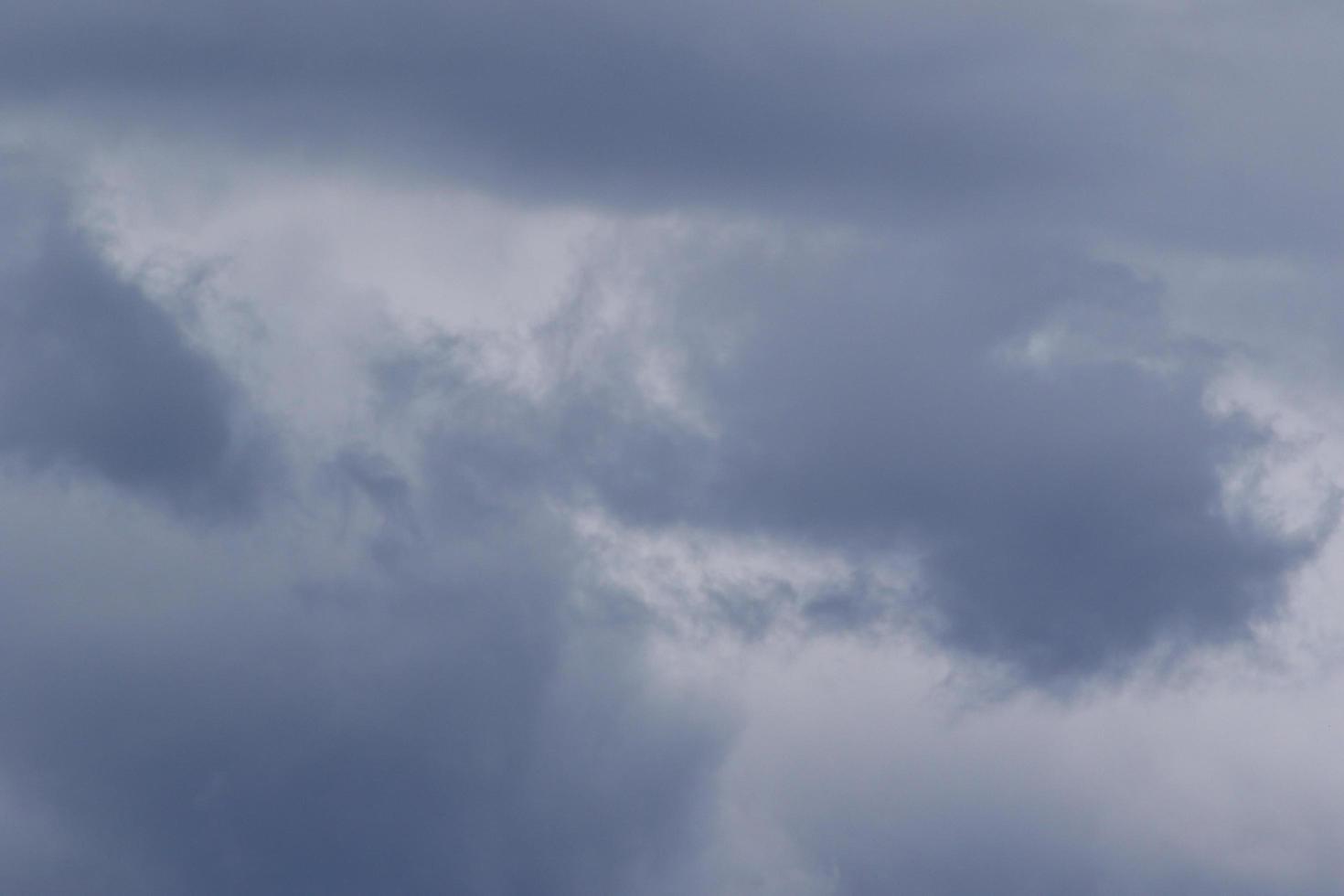 Stormy weather and dark clouds photo