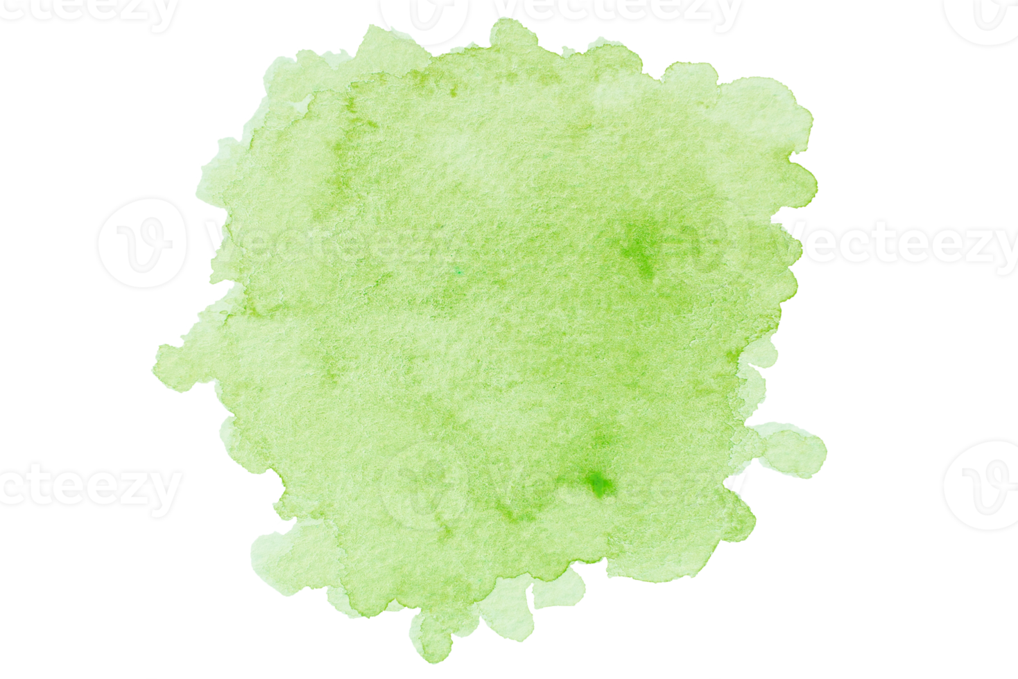 aquarelle verte découpée et fond de texture de papier. png