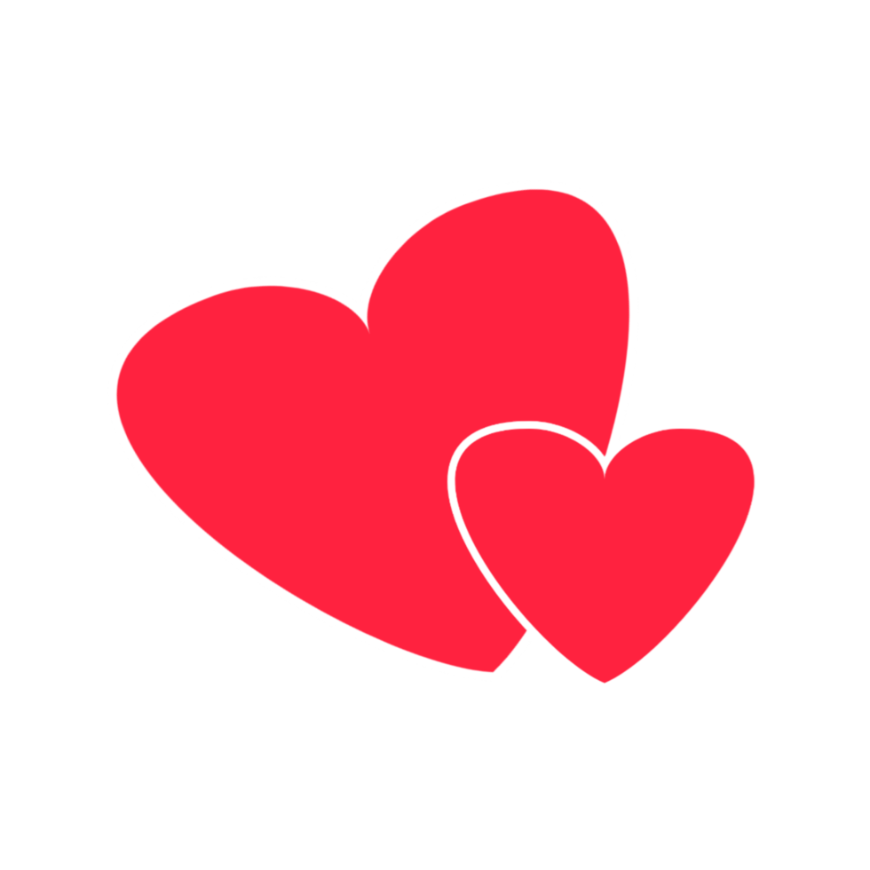 amo o ícone de coração rosa. logotipo do amor coração png