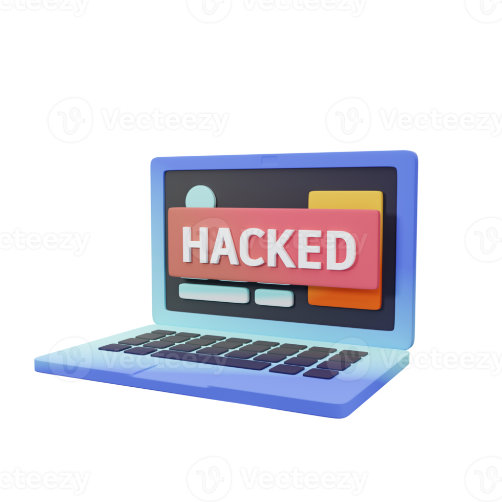 Hacked 3D icon png