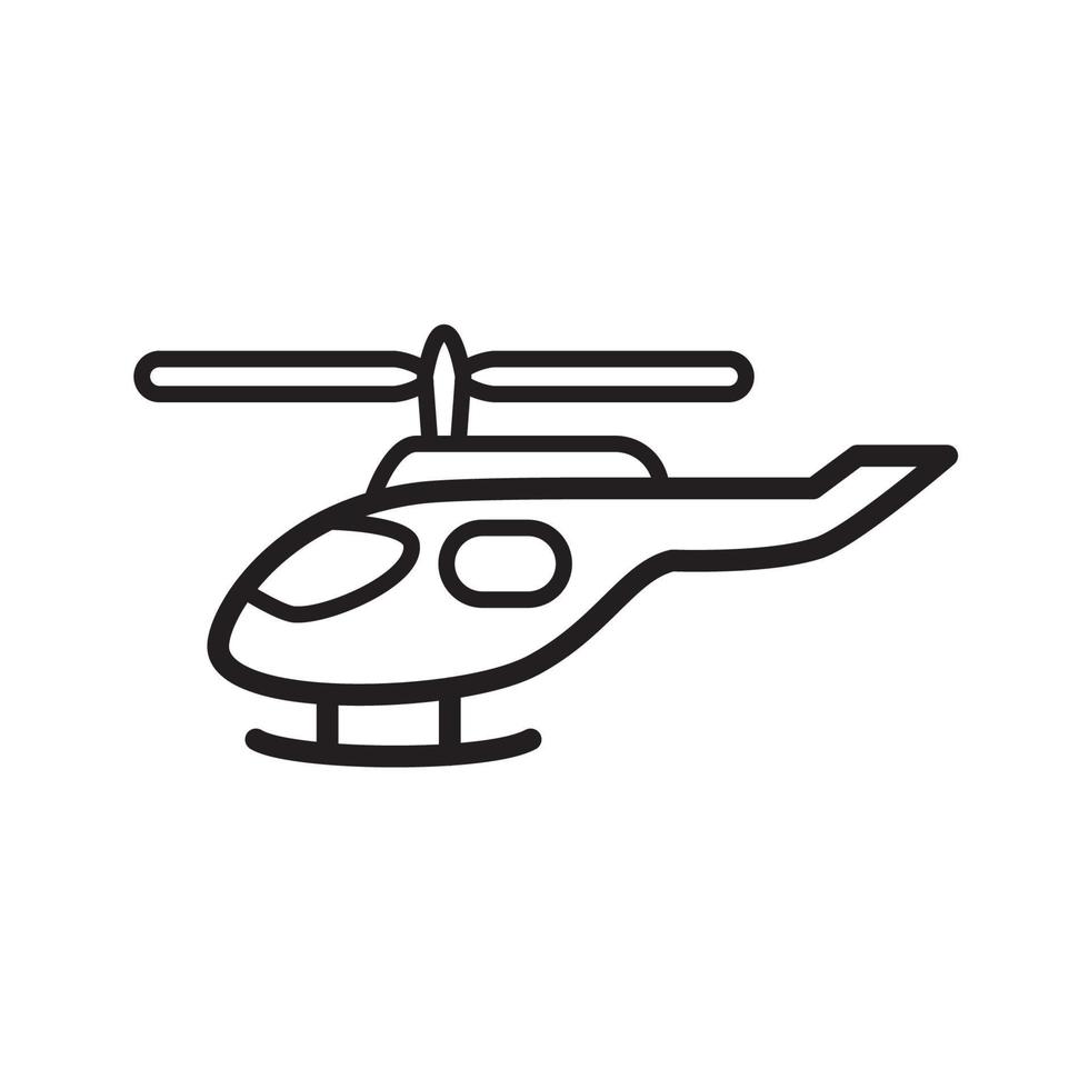 colección de iconos de helicópteros, estilo moderno vector