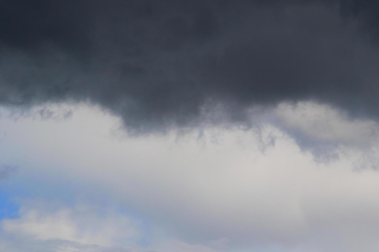 Stormy weather and dark clouds photo