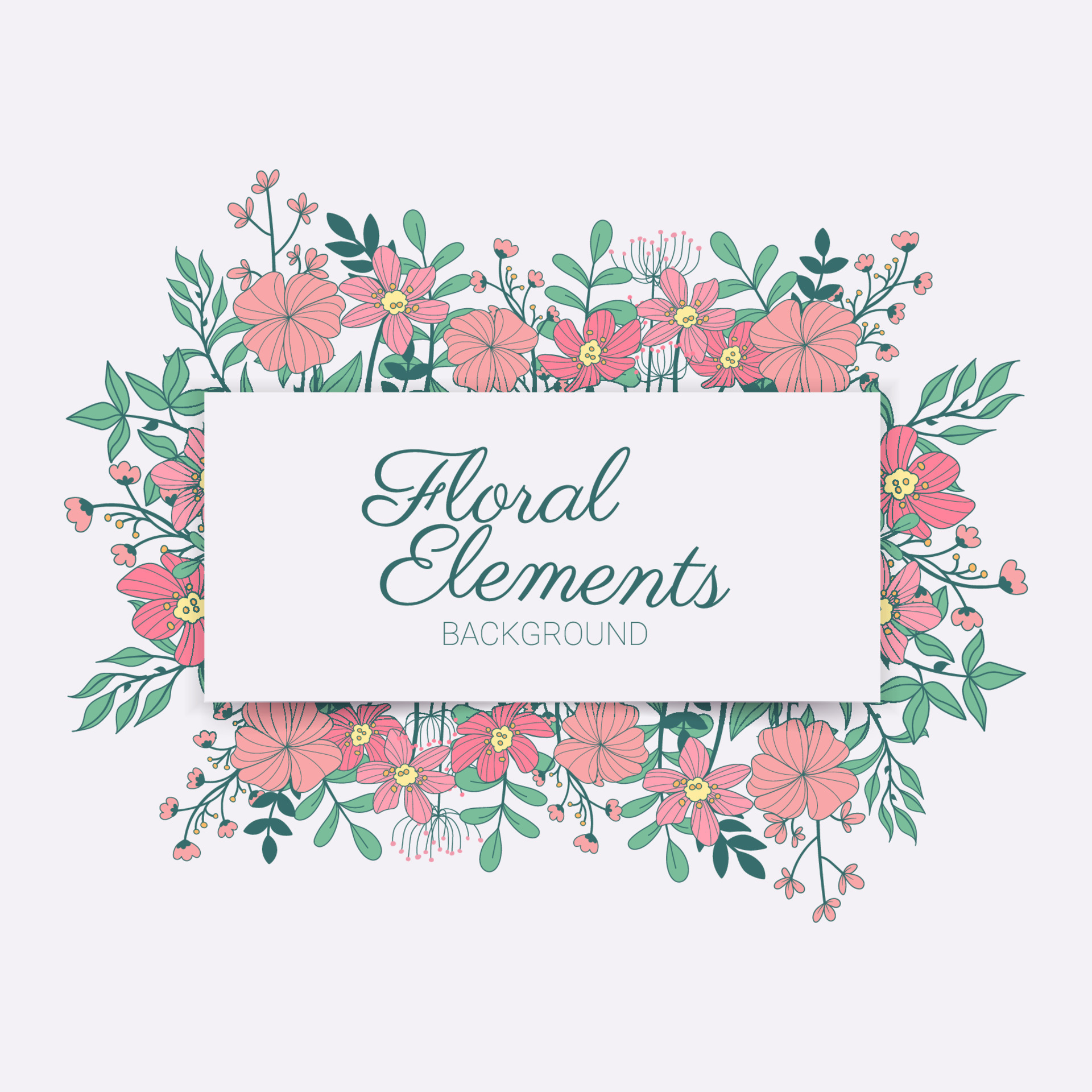 Floral Elements Collection Background-02 18844575 Vector Art at Vecteezy