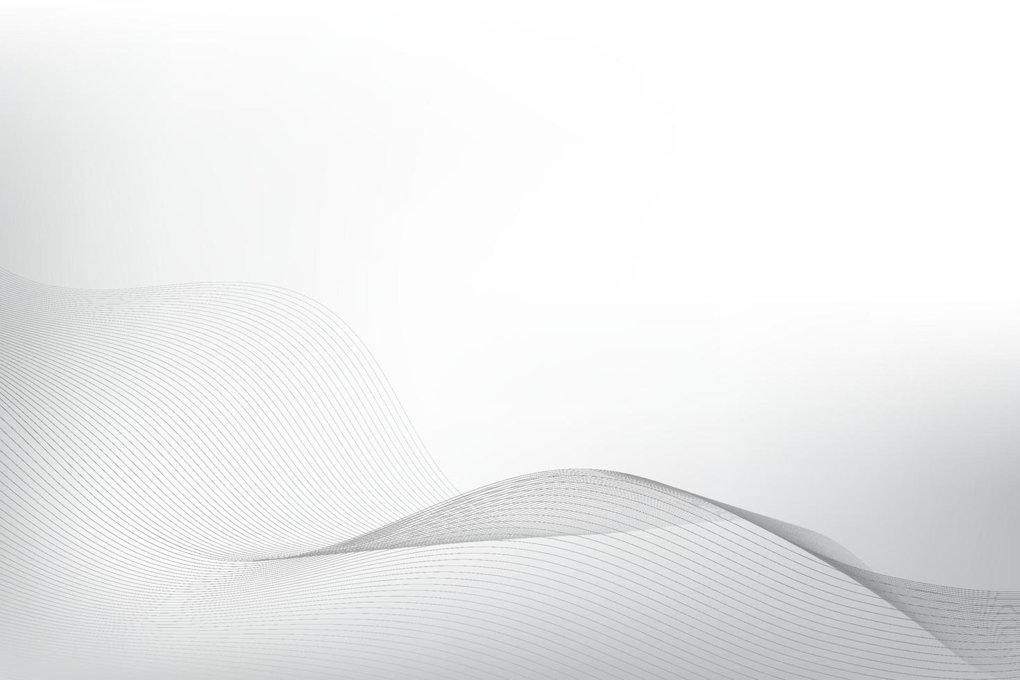 Abstract  white and gray color, modern design stripes background with wave element. Vector illustration.