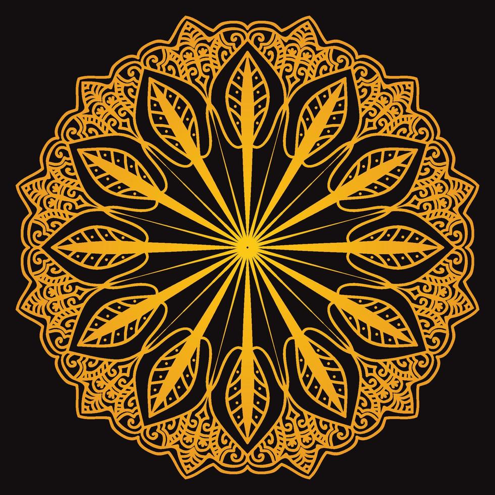 fondo de mandala de lujo con patrón arabesco dorado estilo árabe islámico oriental. mandala decorativa para impresión, afiche, portada, folleto, volante, pancarta vector