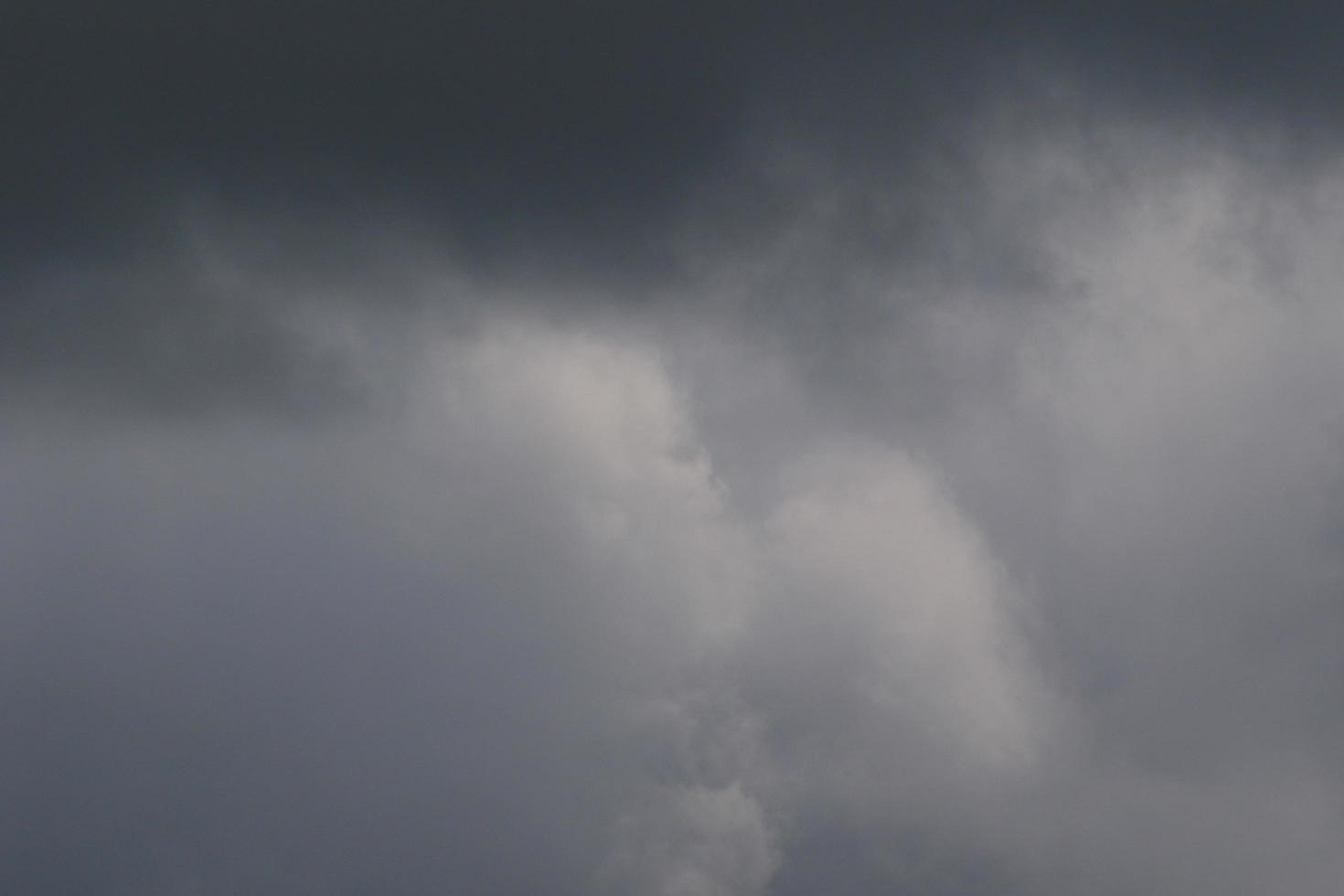 Stormy weather and dark clouds photo