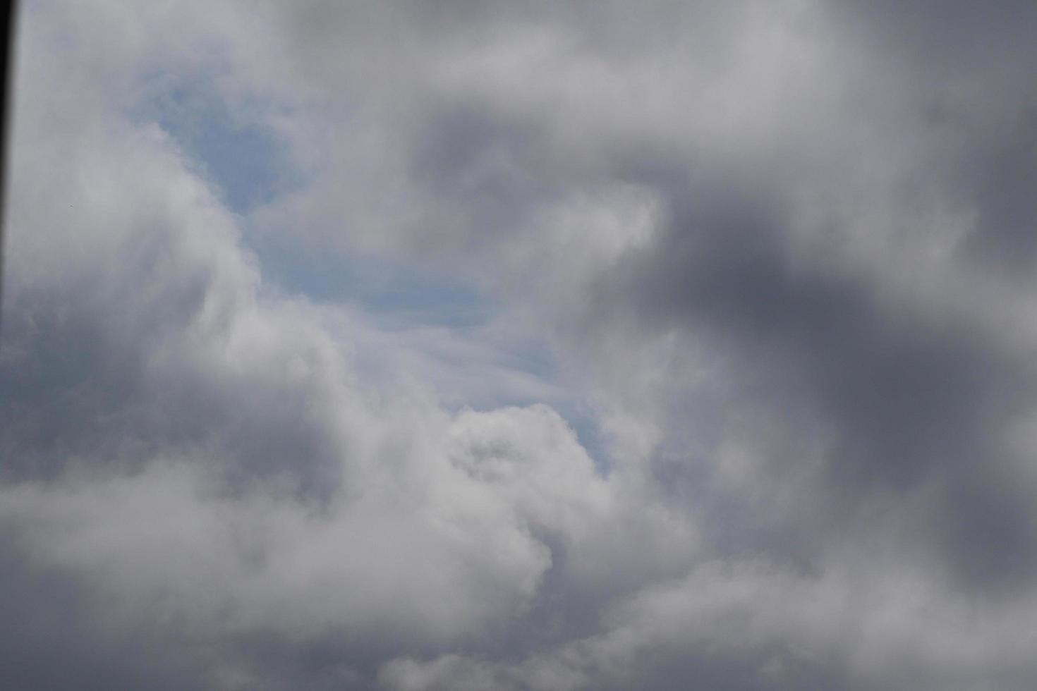 Stormy weather and dark clouds photo