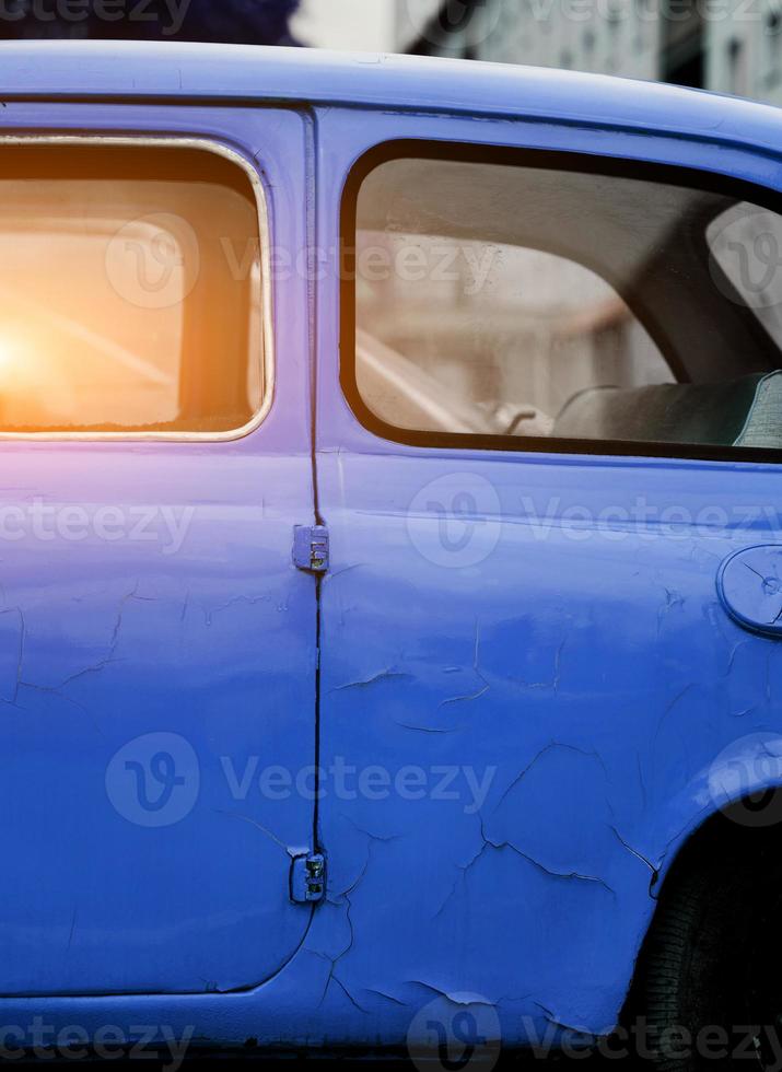 vintage automobile in street photo