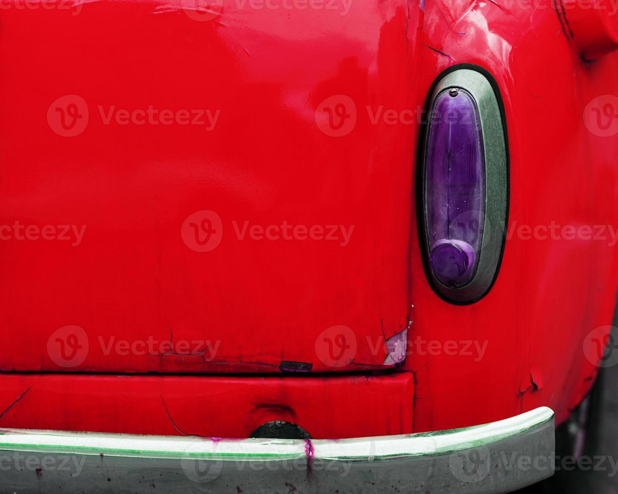 vintage red car photo