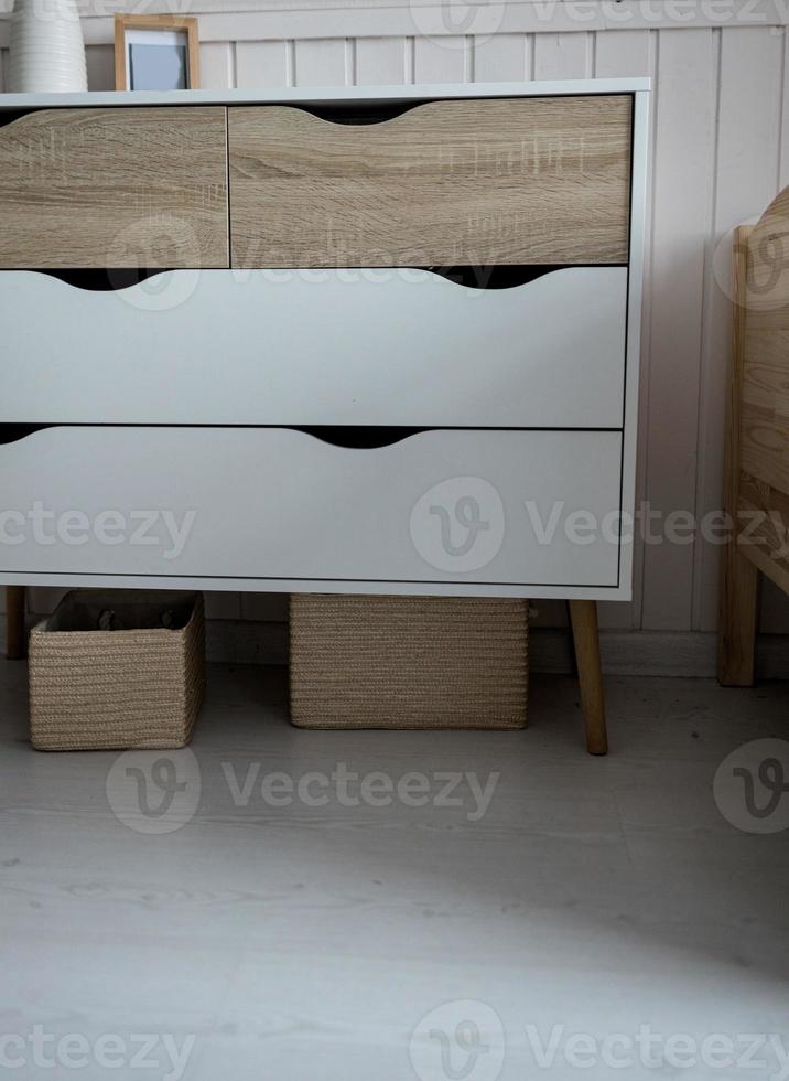 light commode on floor photo