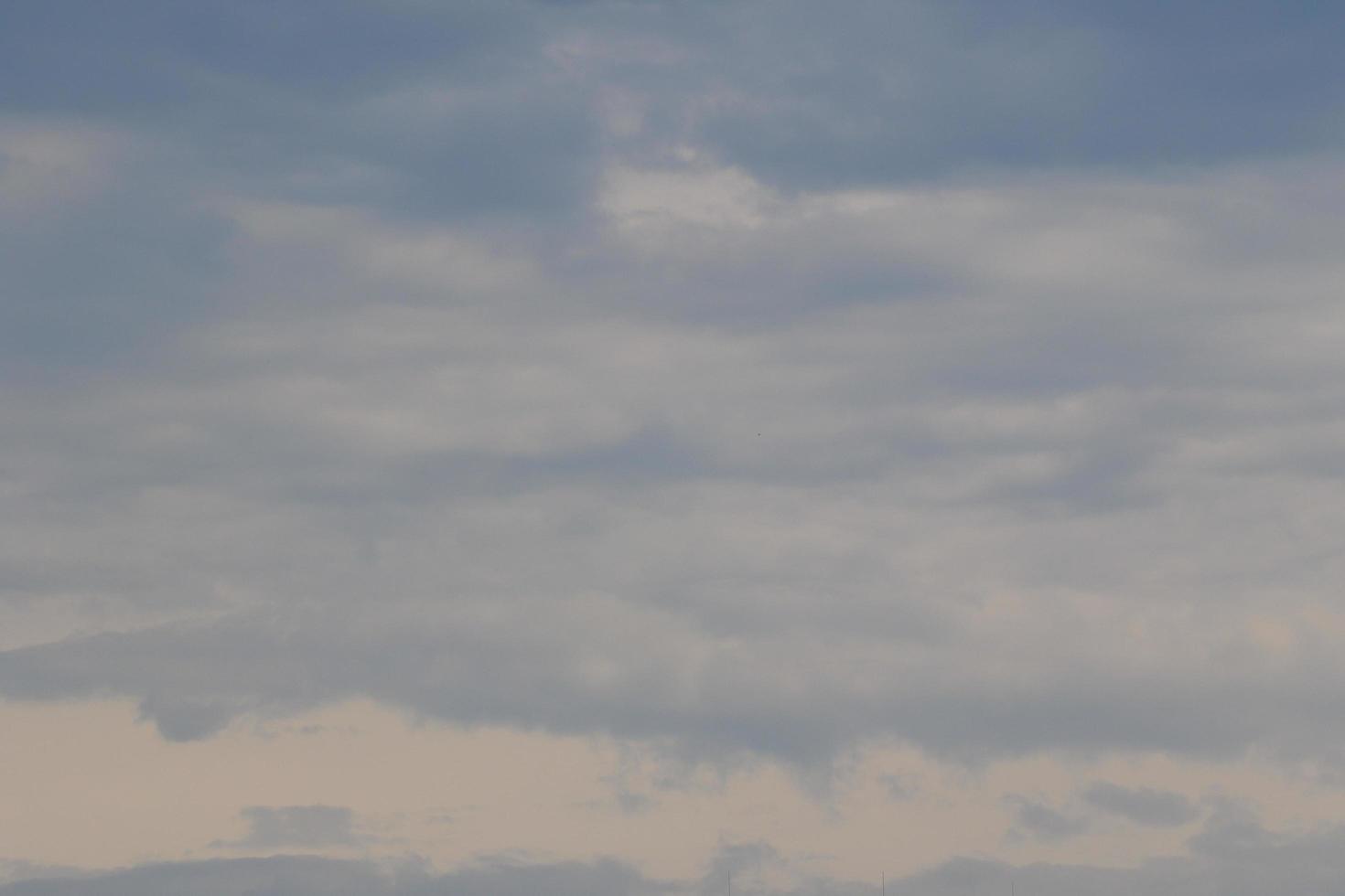 Stormy weather and dark clouds photo