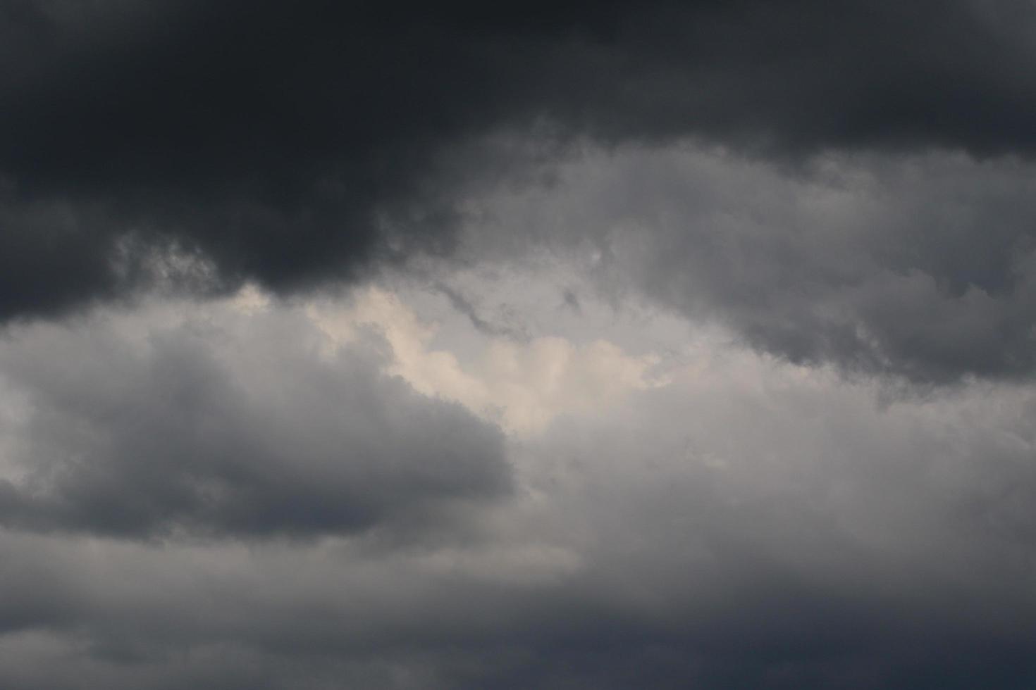 Stormy weather and dark clouds photo