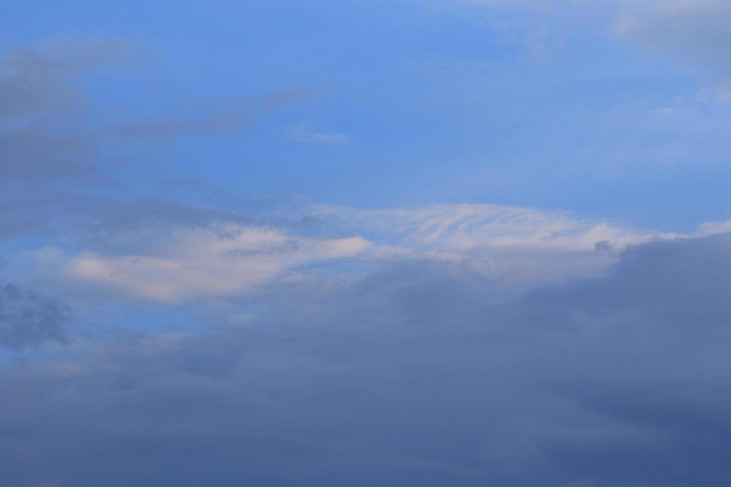 Stormy weather and dark clouds photo