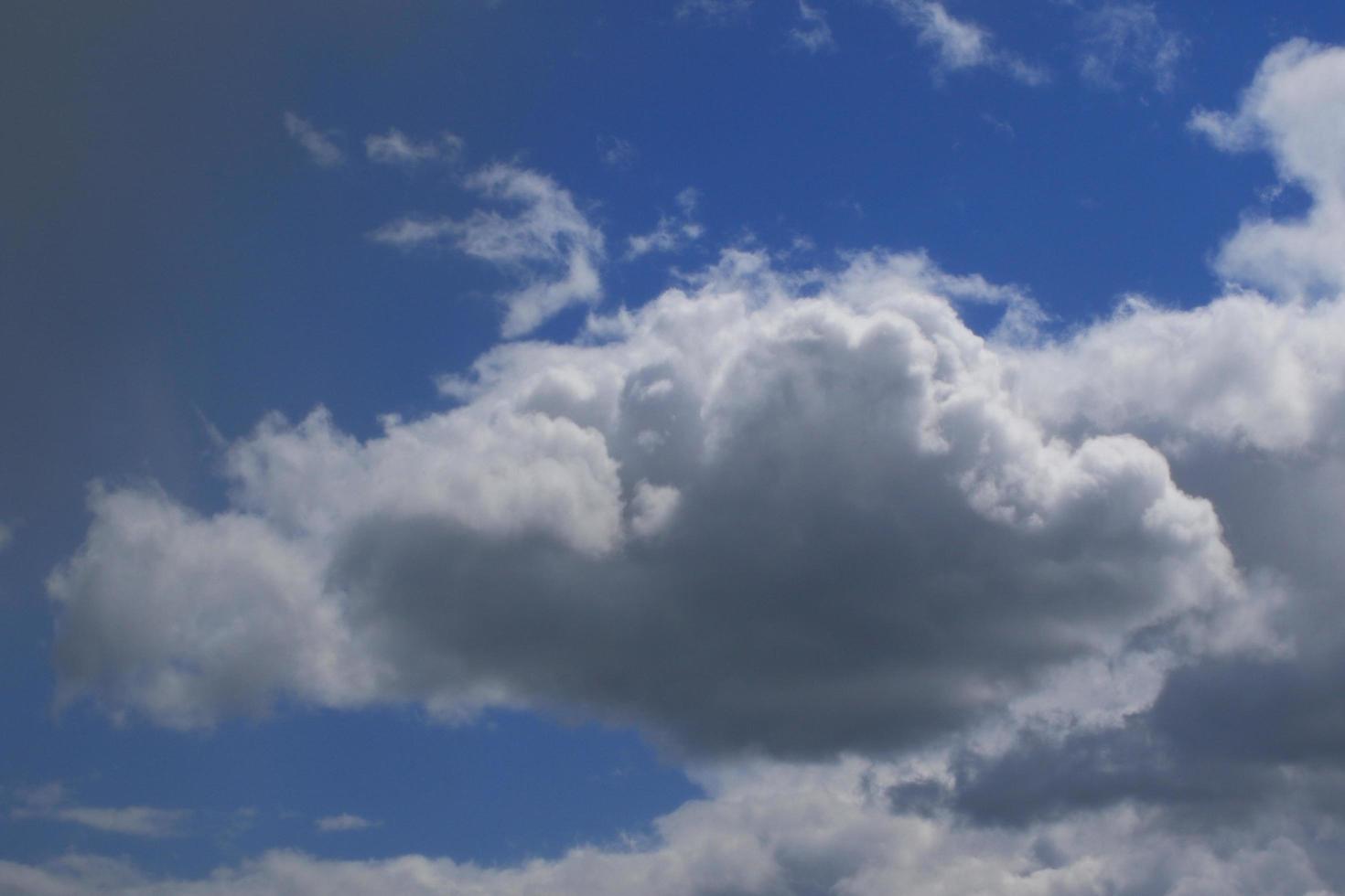 Stormy weather and dark clouds photo